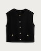 image 4 of F&F Textured Buttoned Co-ord Waistcoat in Black