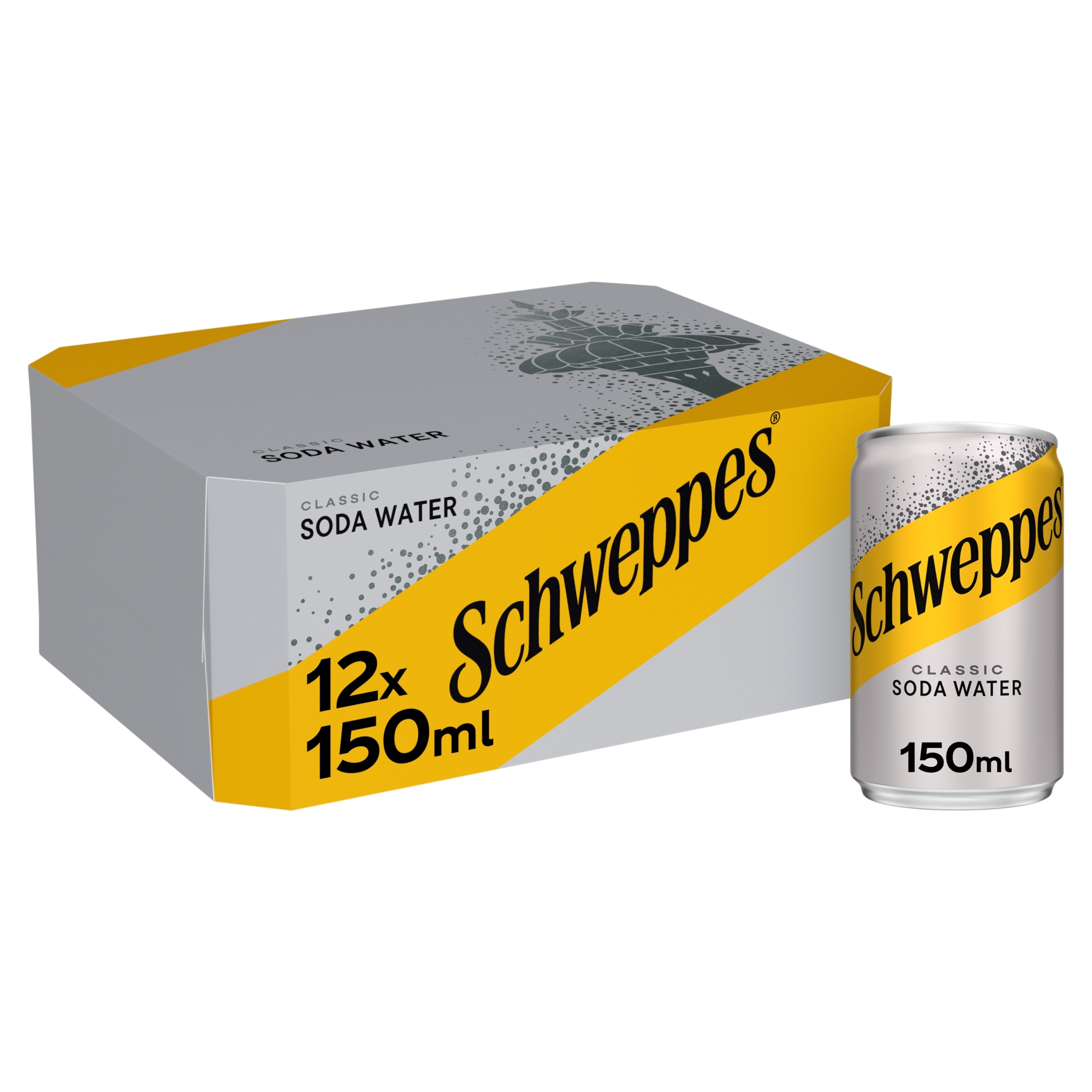 Schweppes Soda Water 12x150ml - Tesco Groceries