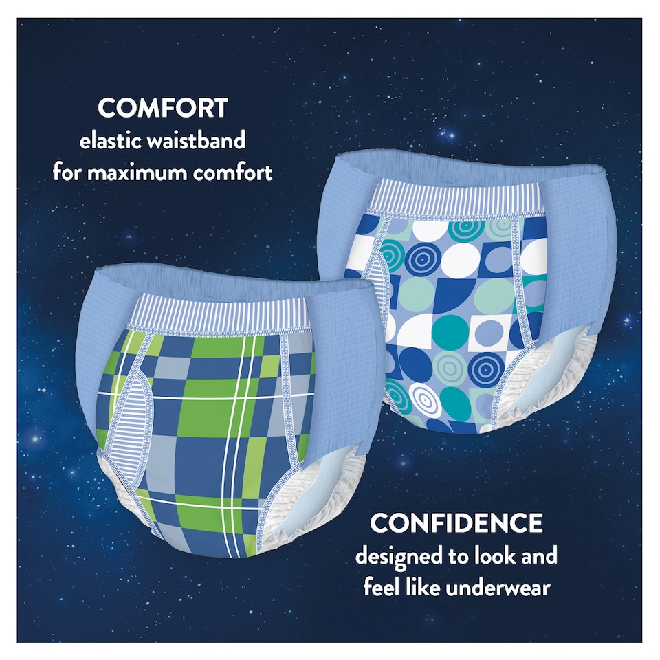 image 1 of Huggies DryNites Bedwetting Pyjama Nappy Pants Boy 8-13Yr x 23