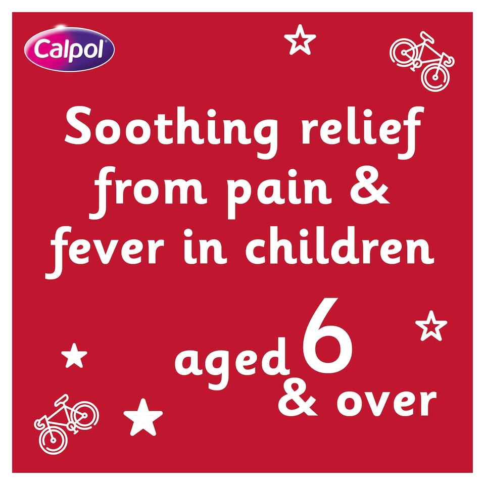 image 1 of Calpol Six Plus Fast Melts 6+ Years Strawberry Flavour 12 tablets