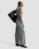 image 2 of F&F Wide Leg Pink Tuck Pleated Trousers in Grey