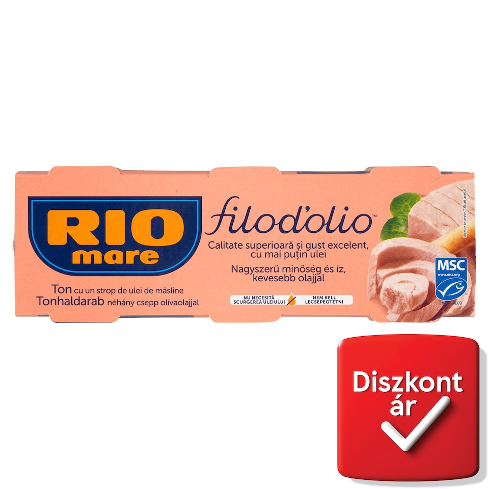 Rio Mare Filodolio tonhaldarab olívaolajban 3 x 65 g