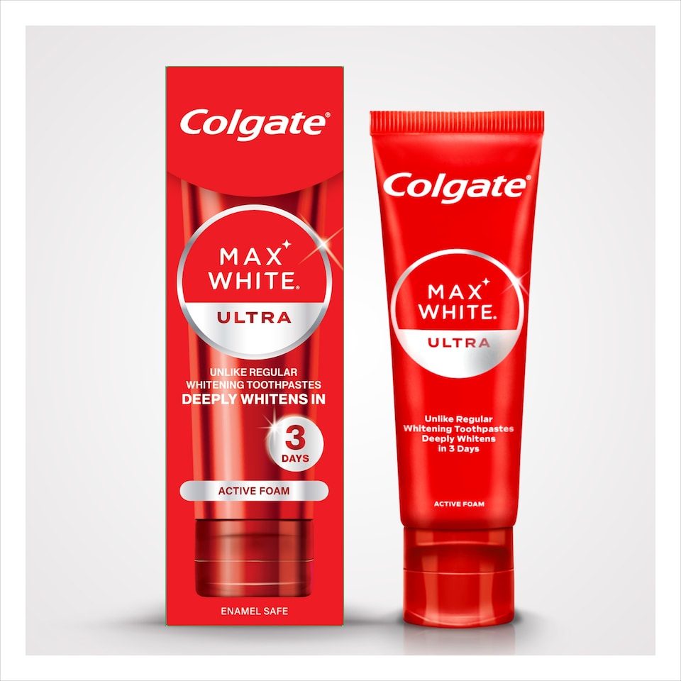 image 1 of Colgate Max White Ultra Active Foam Toothpaste 50 ml