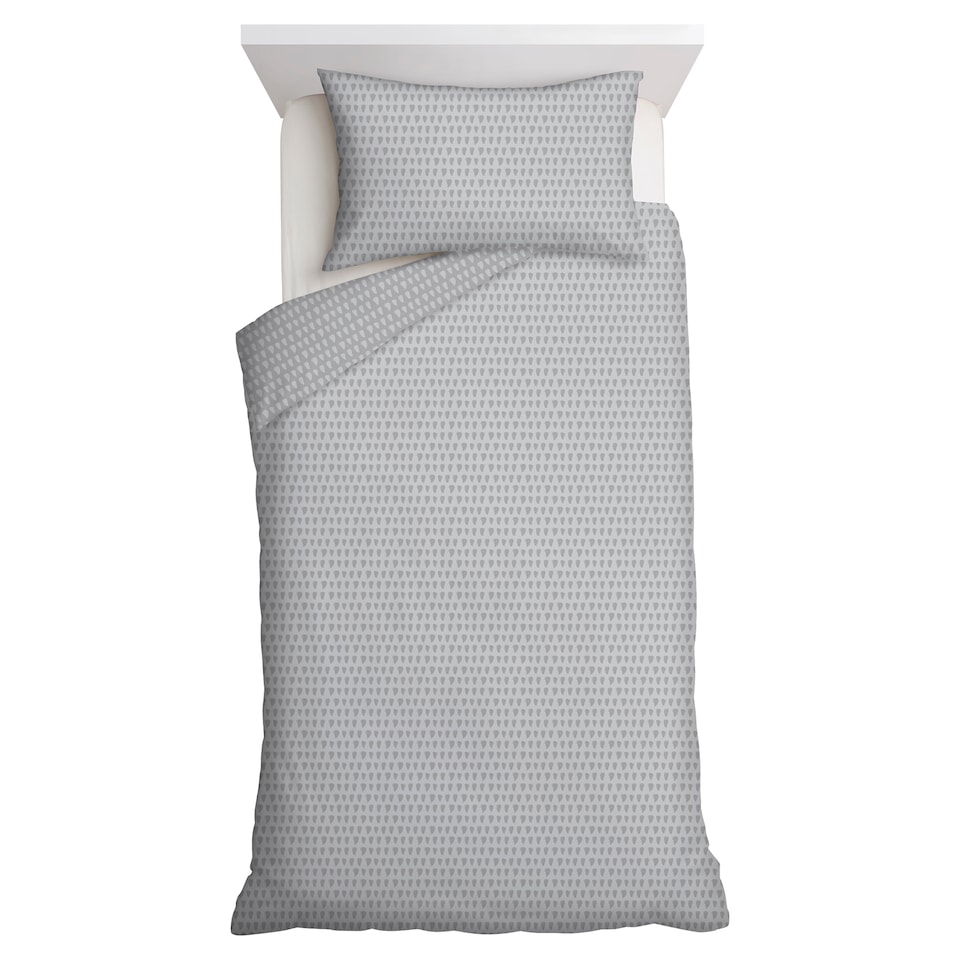 F&F Home Easy Care Grey Geo Duvet Cover Set Single