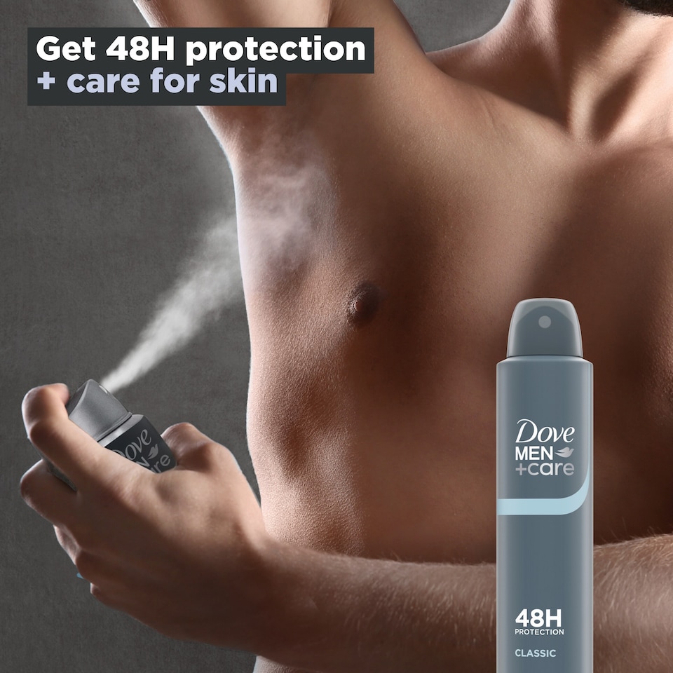 image 1 of Dove Men+Care Classic 48h Antiperspirant Deodorant 200ml