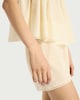 image 3 of F&F Pure Cotton Lace Trim Pyjama Set in Cream