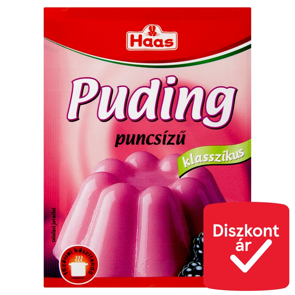 Haas Klasszikus puncsízű pudingpor 3 x 40 g  1. kép