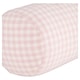 image 3 of F&F Home Pink Gingham Bolster Cushion