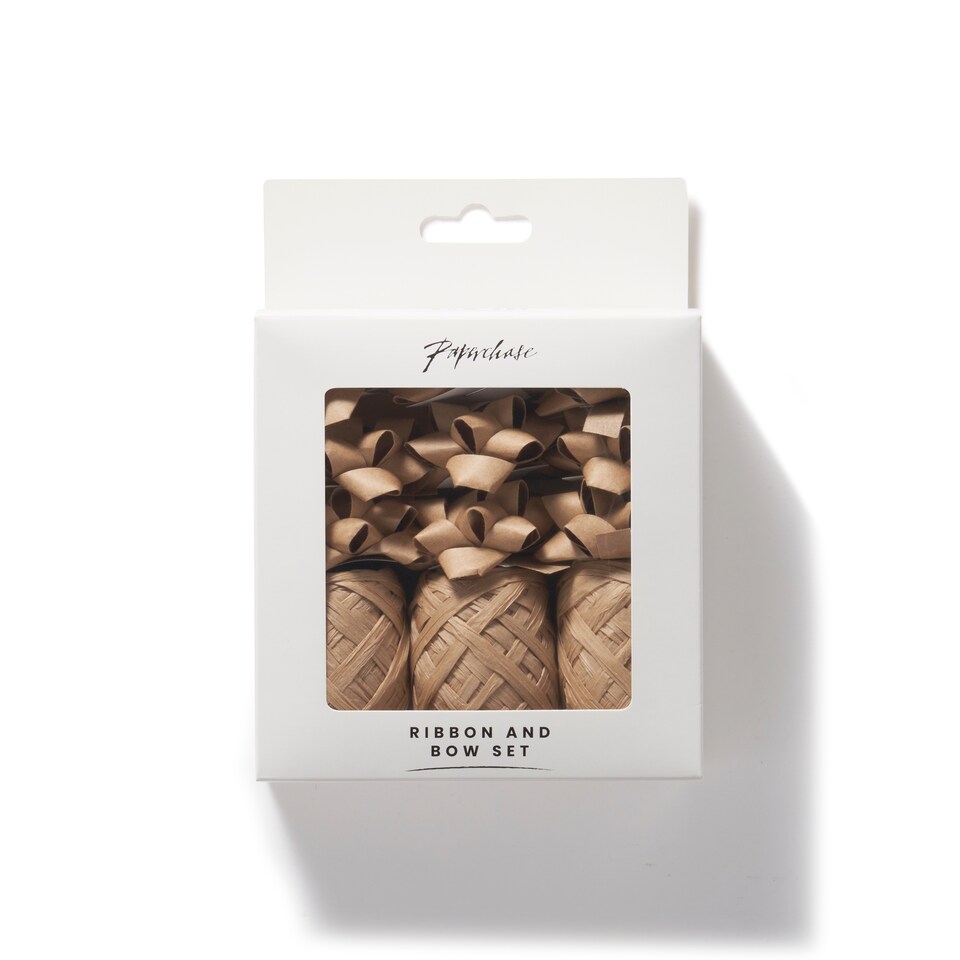image 1 of Paperchase ReKrafted Ribbon & Bow Pack