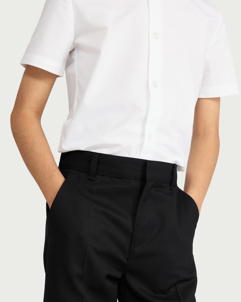 image 1 of F&F School Boys 2-Pack Regular Fit Trousers in Black