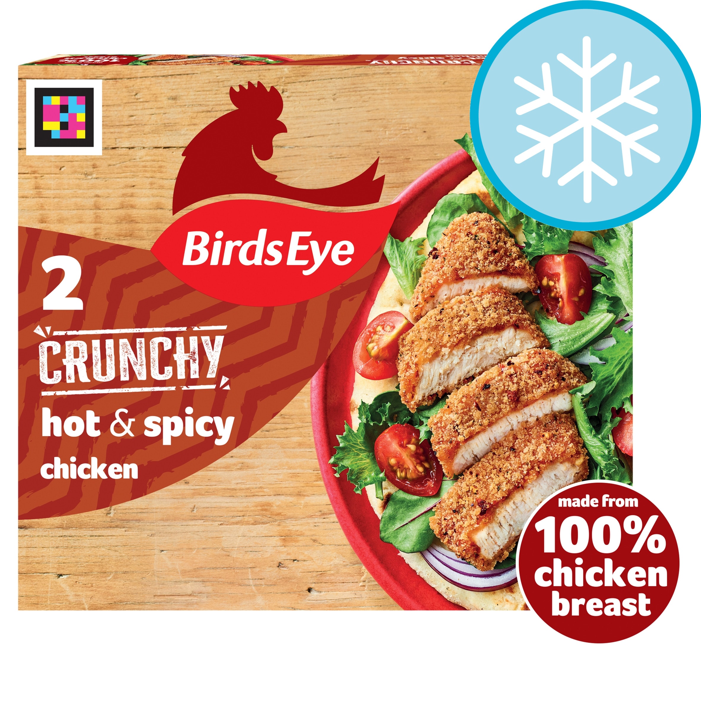 Birds Eye 2 Hot & Spicy Breaded Chicken Breast Steaks 180g