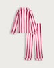 image 2 of F&F Girls Stripe Print Pyjamas with Scrunchie in Multi