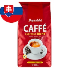 Popradská Caffé Espresso Blend pražená zrnková káva 1000 g