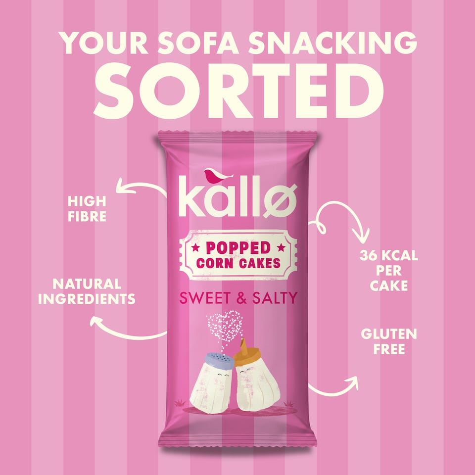 image 1 of Kallo Sweet & Salty Popped Corn Cakes 125g