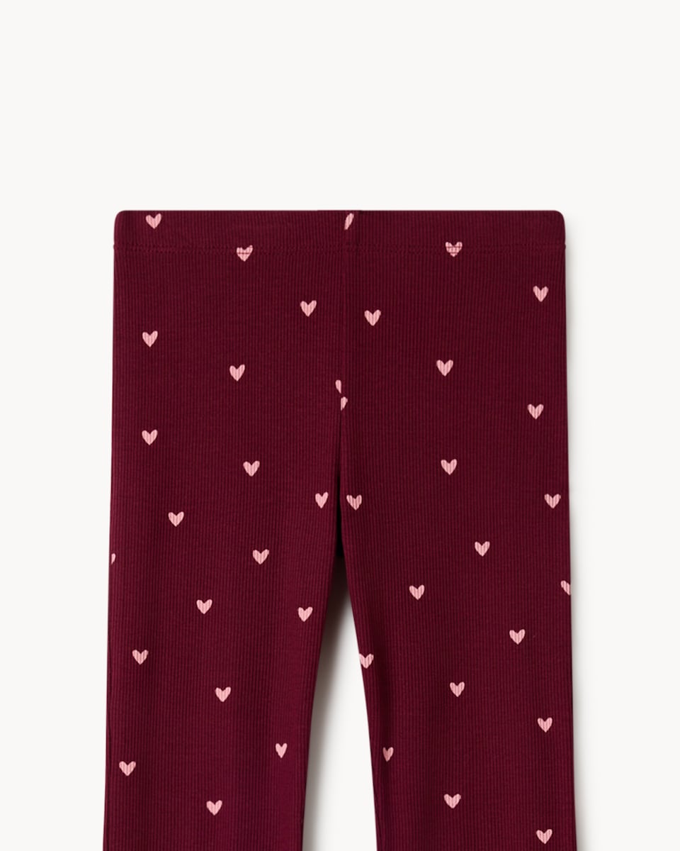 image 1 of F&F Girls 5-Pack Cotton Rich Flared Leggings in Multi Pink