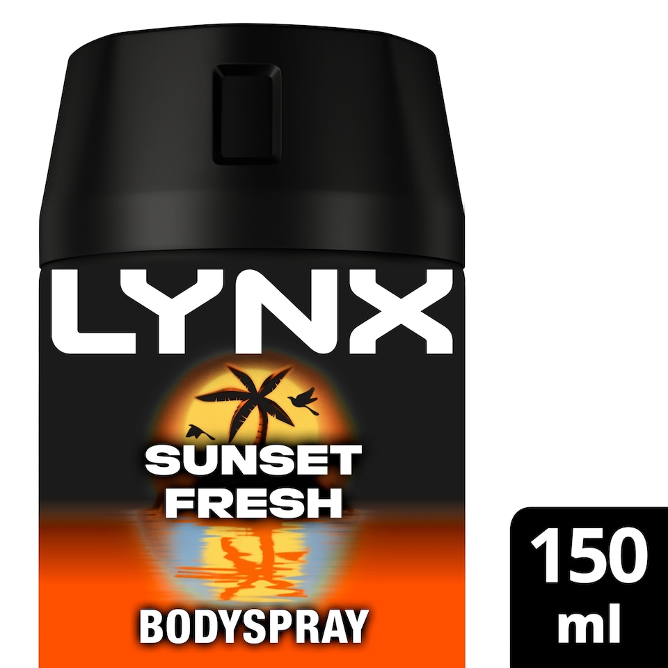 image 1 of Lynx Deodorant Bodyspray Aerosol Sunset Fresh 150ml