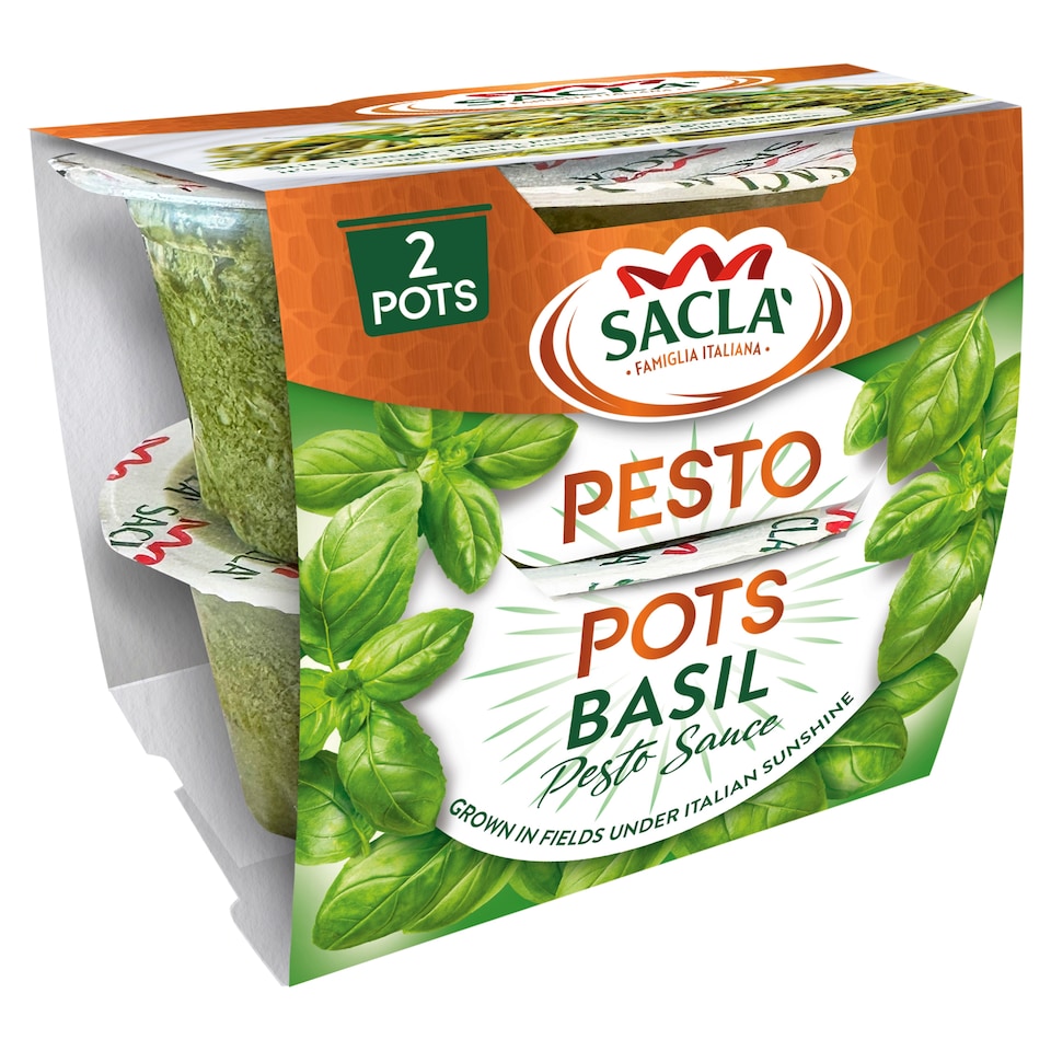 Sacla Basil Pesto Pots 90g