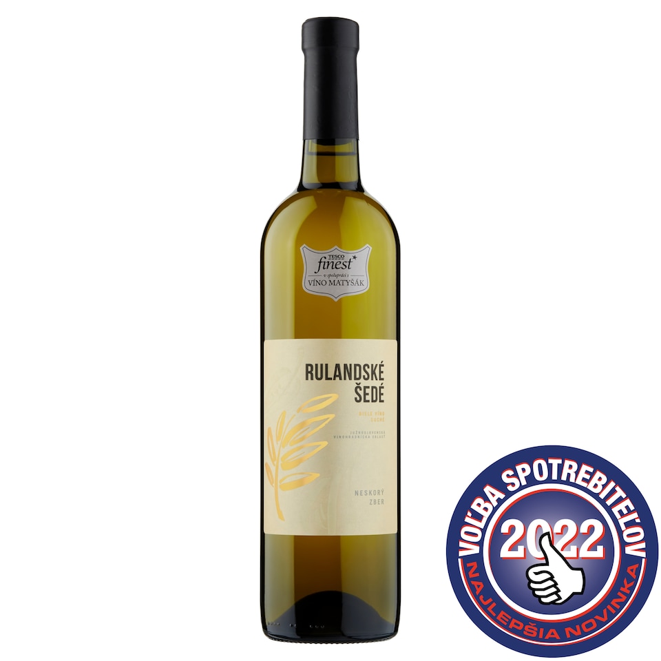 Tesco Finest Rulandské šedé biele víno suché 750 ml