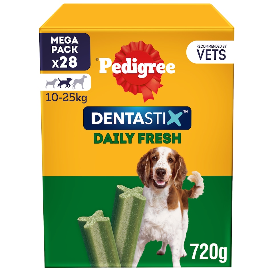 image 1 of Pedigree Dentastix Fresh Medium Dog Treats 28 Dental Sticks