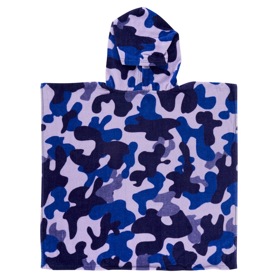 image 1 of F&F Home Kids Camo Poncho
