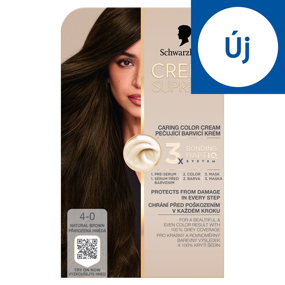 image 1 of Schwarzkopf Creme Supreme Permanent Color Creme 4-0 Natural Brown