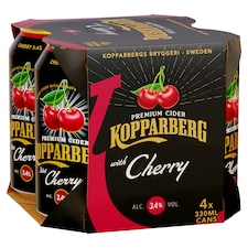 Kopparberg Premium Cider - Cherry 4 x 330ml