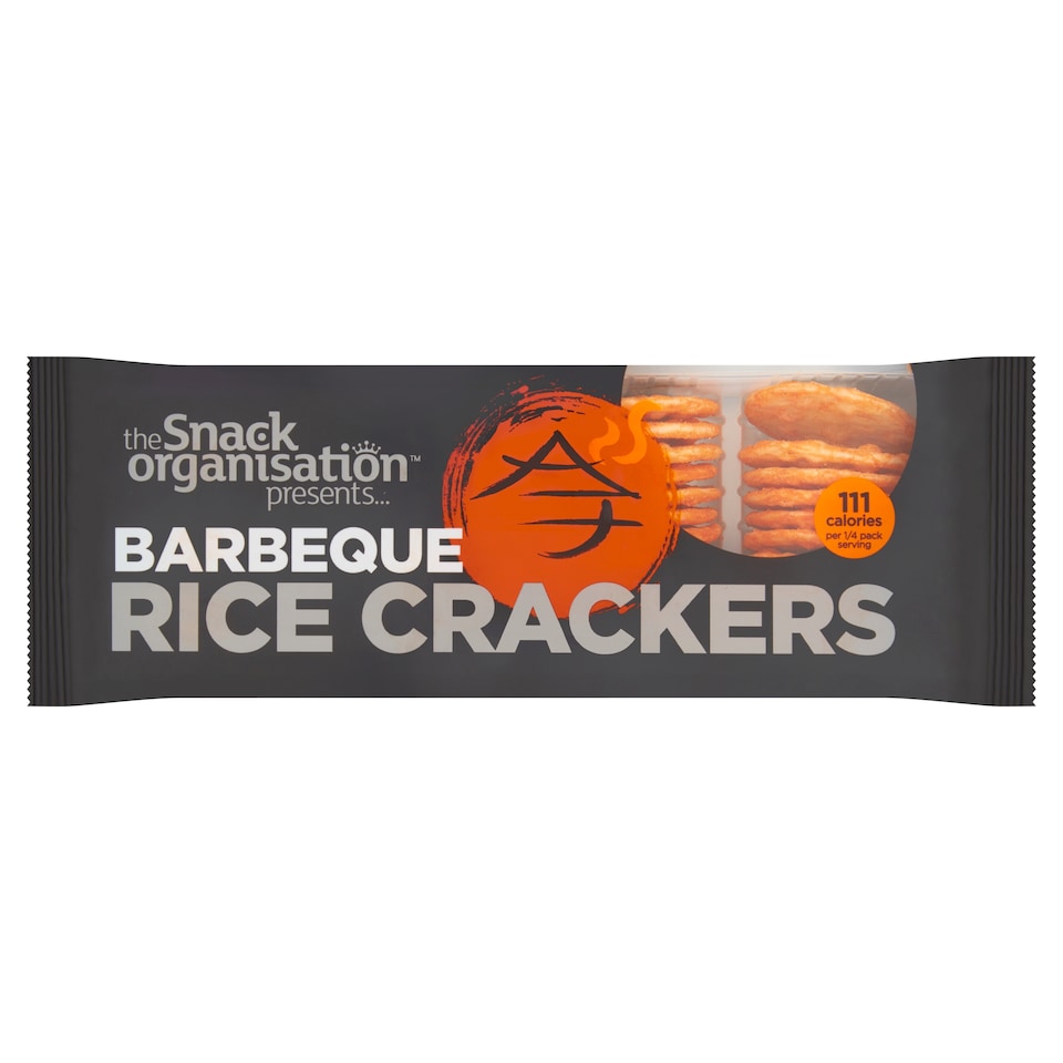 The Snack organisation Barbeque Rice Crackers 100g 