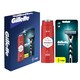 Ajándékcsomag: Gillette Mach3 Férfi Borotva, Old Spice 3 az 1-ben Tusfürdő, Sampon és Arclemosó250ml  1. kép
