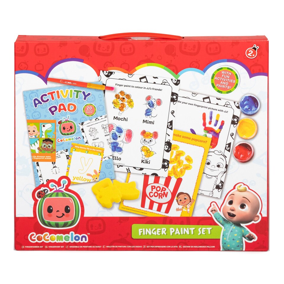 image 1 of Cocomelon finger paint set