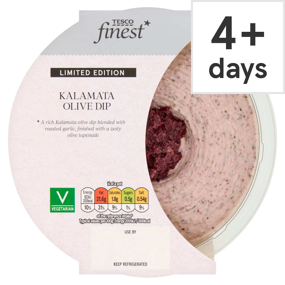 Tesco Finest Kalamata Olive Dip 160g