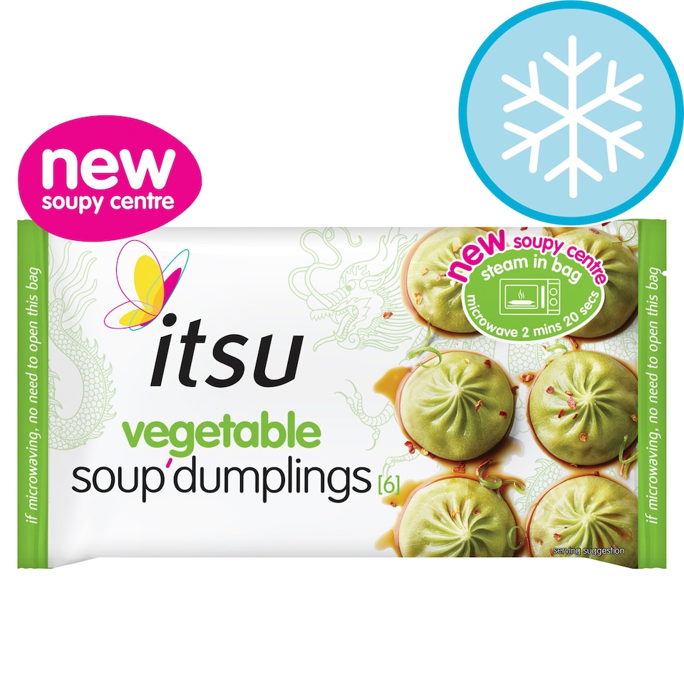 image 1 of itsu 6 vegetable soup dumplings 168g