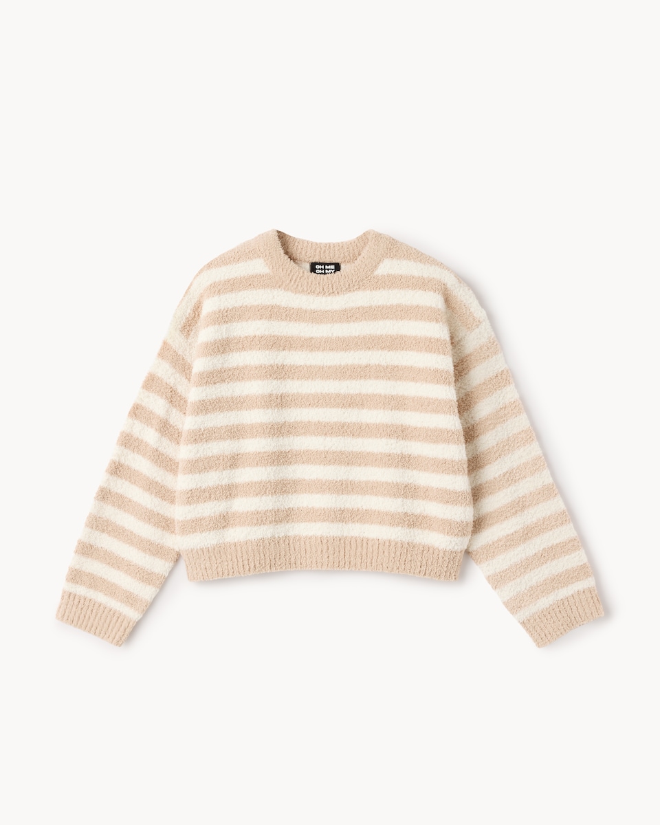 image 1 of OH ME OH MY Knitted Striped Jumper in Multi