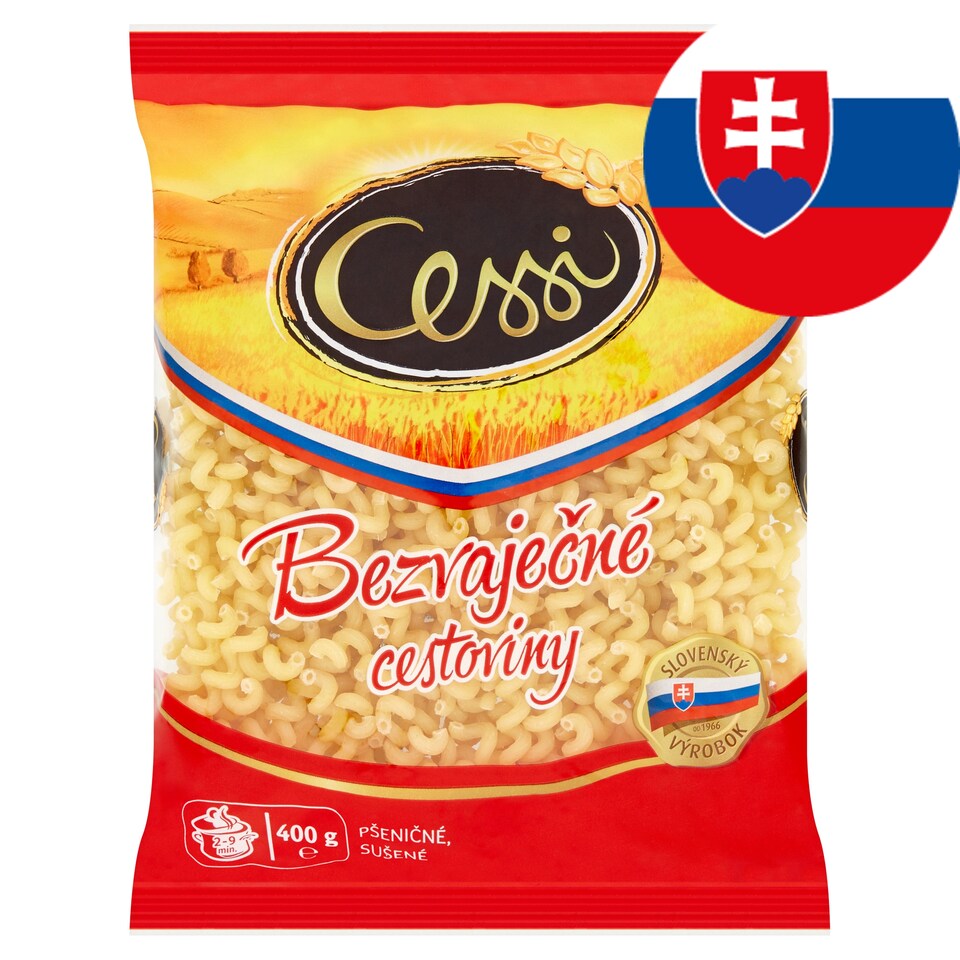 Cessi Egg-Free Pasta Wheat, Dried Whorls 400 g