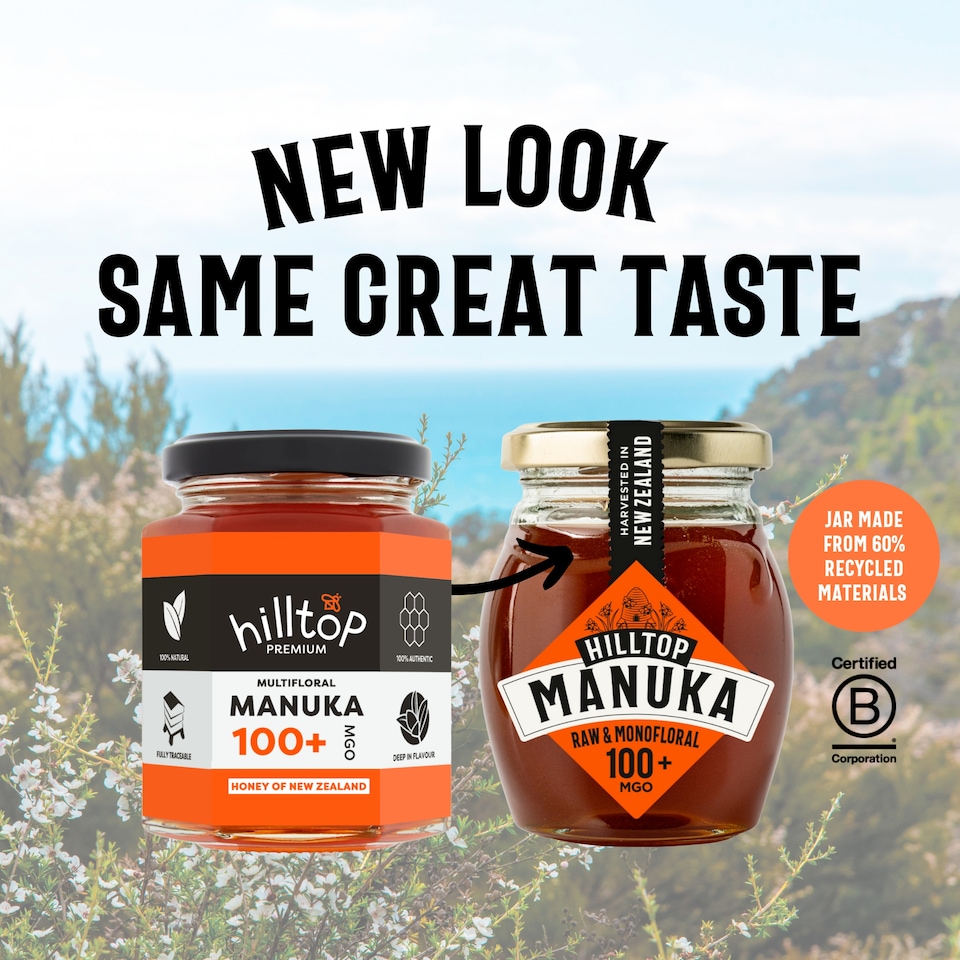 image 1 of Hilltop Premium Manuka 100+ Mgo Honey Of New Zealand 225G