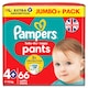 image 1 of Pampers Baby-Dry Nappy Pants Size 4+ Jumbo+ Pack 66 Pack