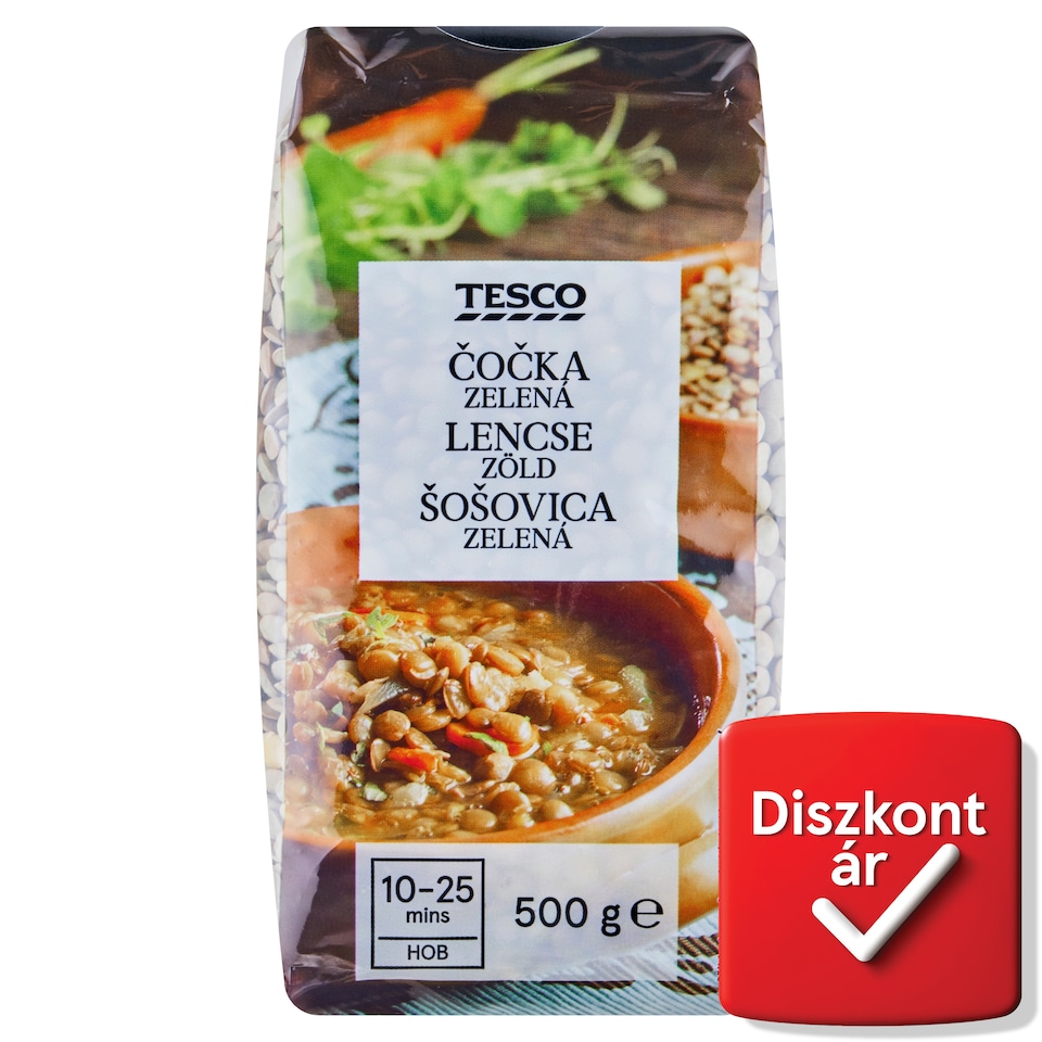 Tesco zöld lencse 500 g