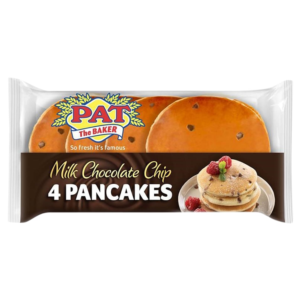 Pat The Baker 4 Milk Chocolate Chip Pancakes 150G