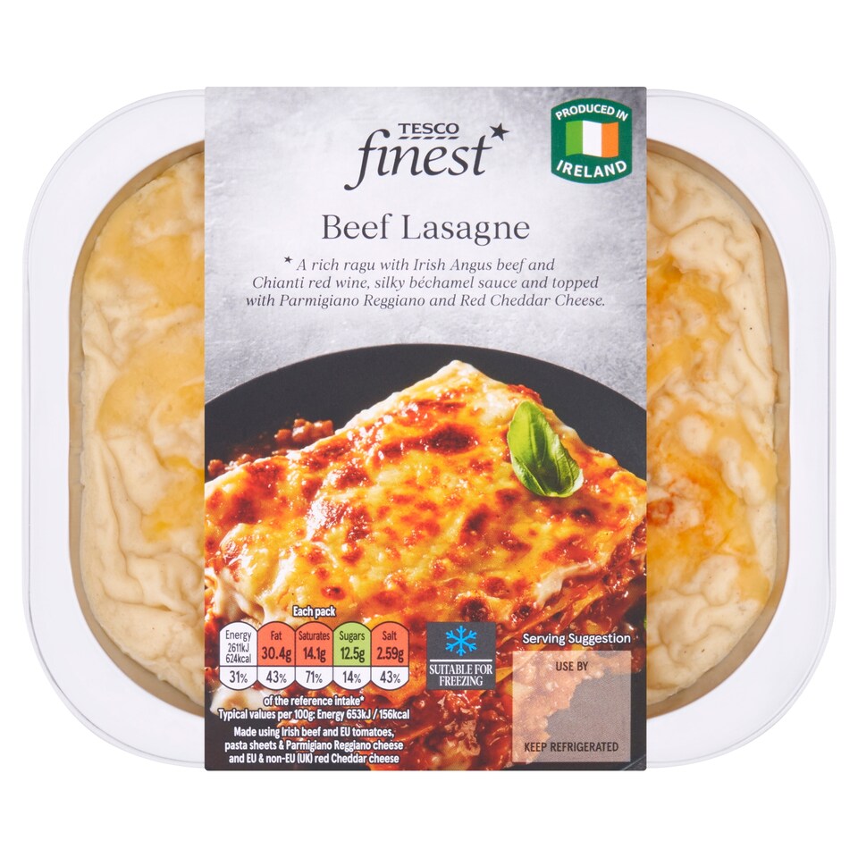 Tesco Finest Beef Lasagne 400G