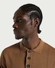 image 2 of F&F Pure Cotton Textured Polo Shirt in Neutral