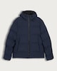 image 4 of F&F Hooded Zip Through Shower Resistant Puffer Jacket in Navy