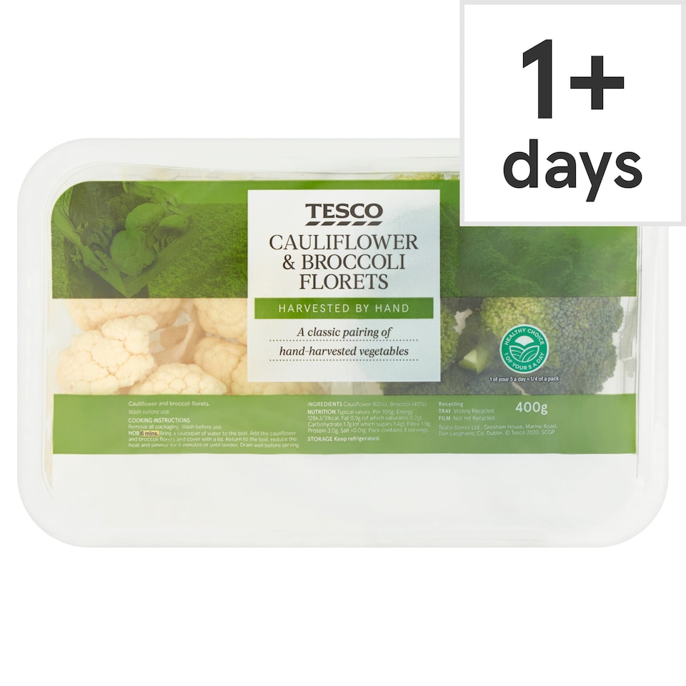 image 1 of Tesco Broccoli & Cauliflower Florettes 400G