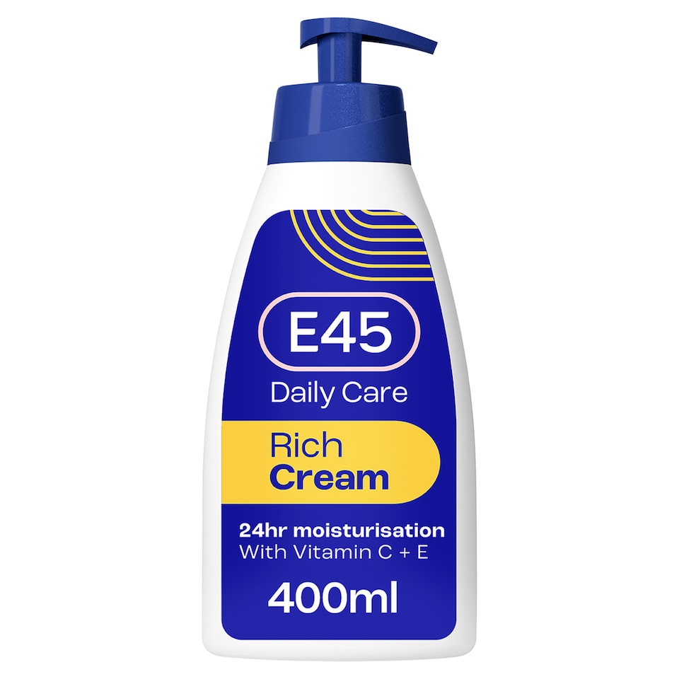 image 1 of E45 Rich 24 Hour Cream Dry Skin 400Ml