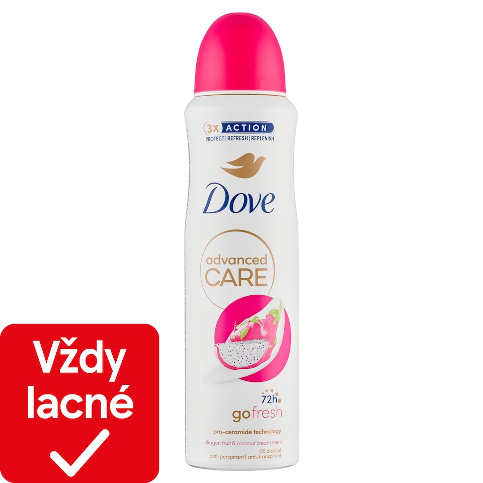obrázok 1 z Dove Advanced Care Dragon Fruit&Cocconut Antiperspirant sprej 150 ml