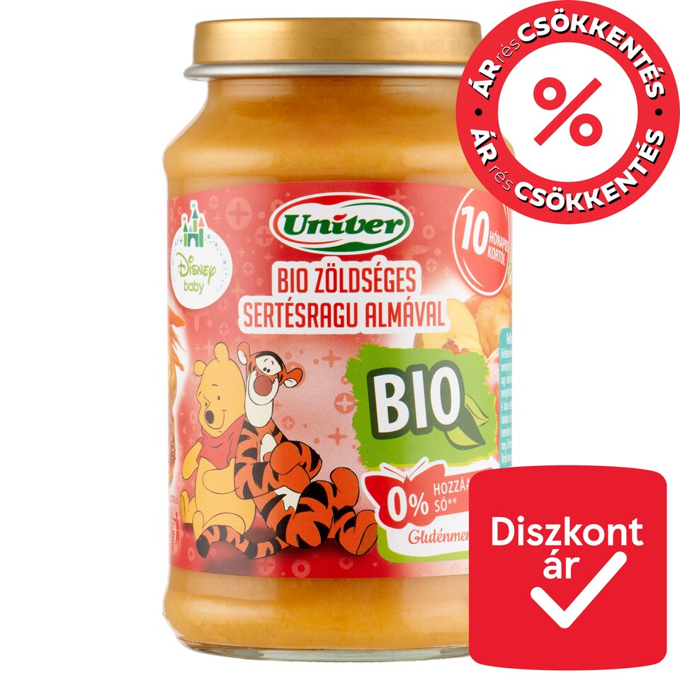 Univer bio zöldséges sertésragu almával bébiétel 10 hónapos kortól 220 g  1. kép