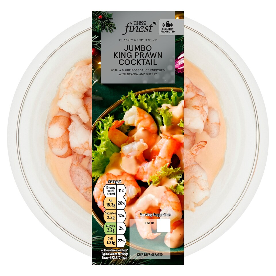 Tesco Finest Jumbo King Prawn Cocktail 430G