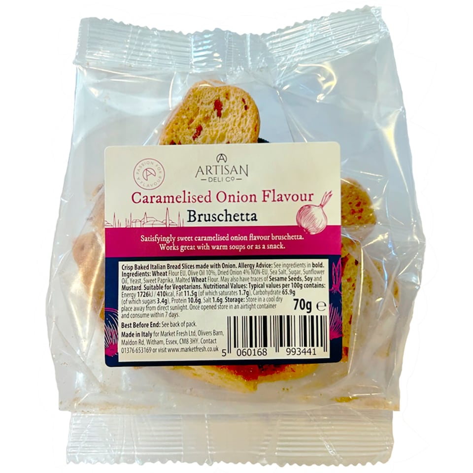 Artisan Deli Co Caramelised Onion Flavour Bruschetta 70g