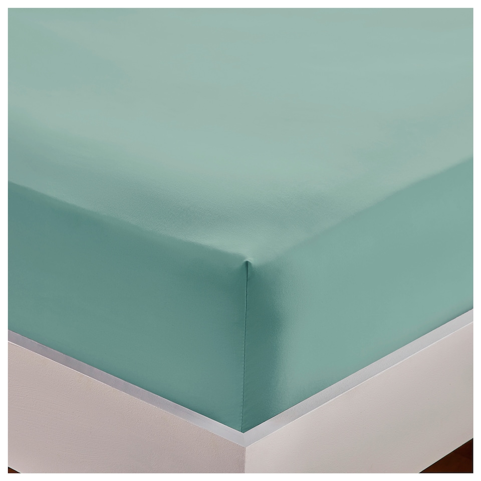Silentnight Smokey Duck Egg Blue Fitted Sheet King