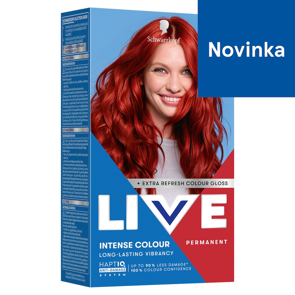 Schwarzkopf Live Intense Colour Permanent Hair Colour 035 Real Red