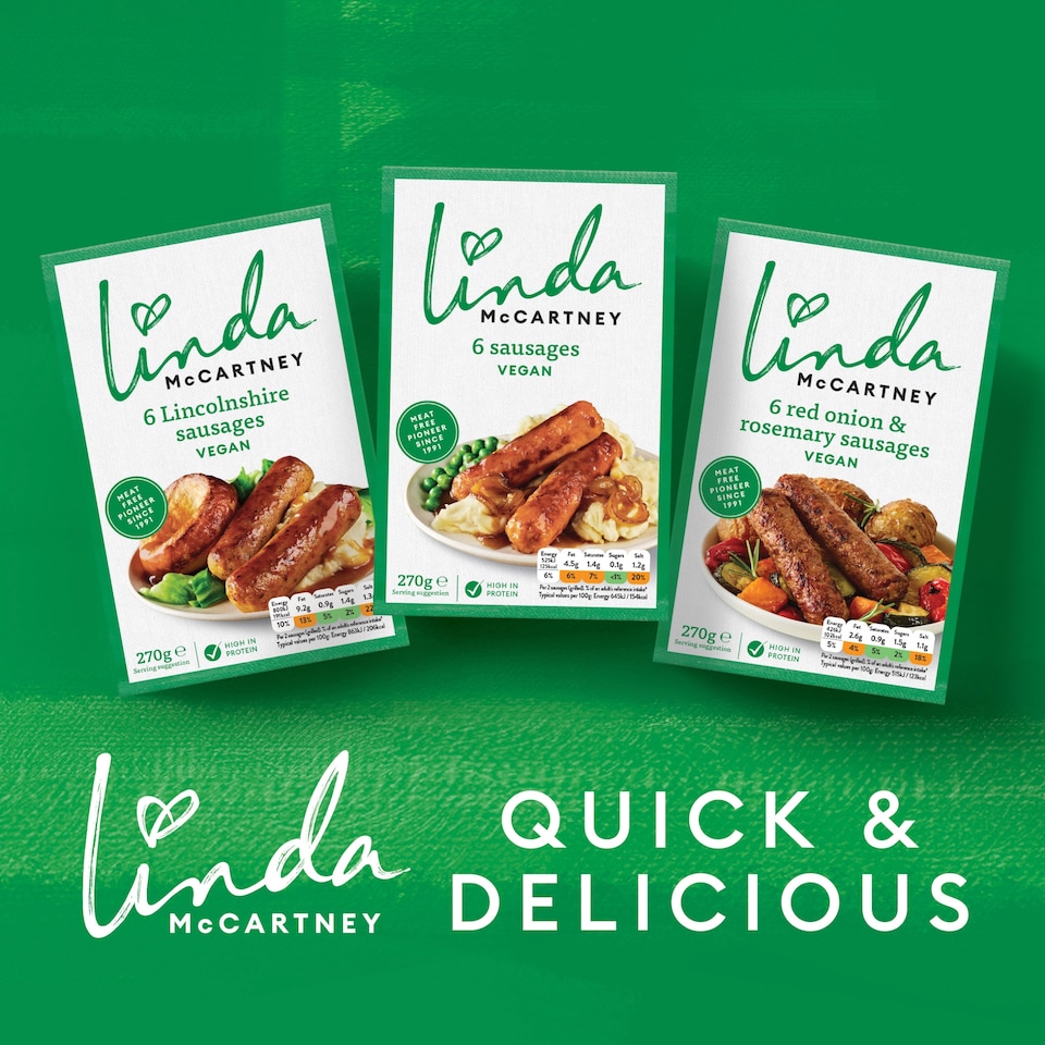 image 1 of Linda Mccartney Family Pack 10 Vegetarian Sausages 450G