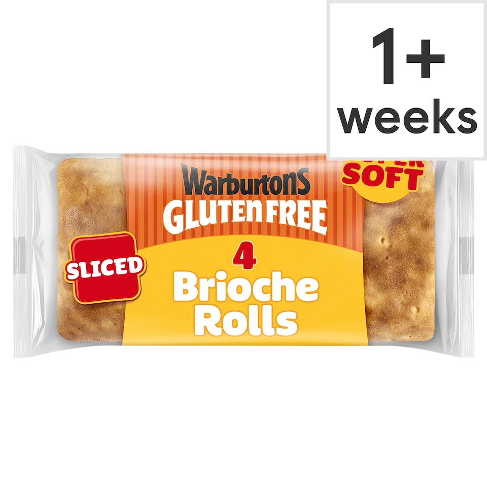 Warburtons Gluten Free Soft Brioche Rolls 4 pack